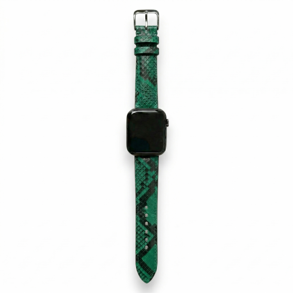 Bracelet de Montre Python Vert