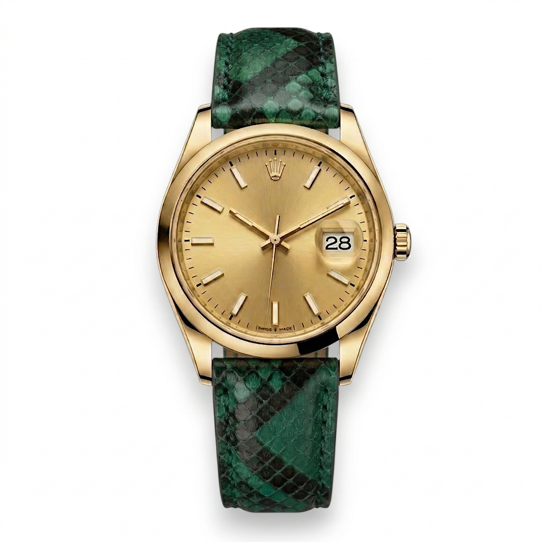 Bracelet de Montre Python Vert