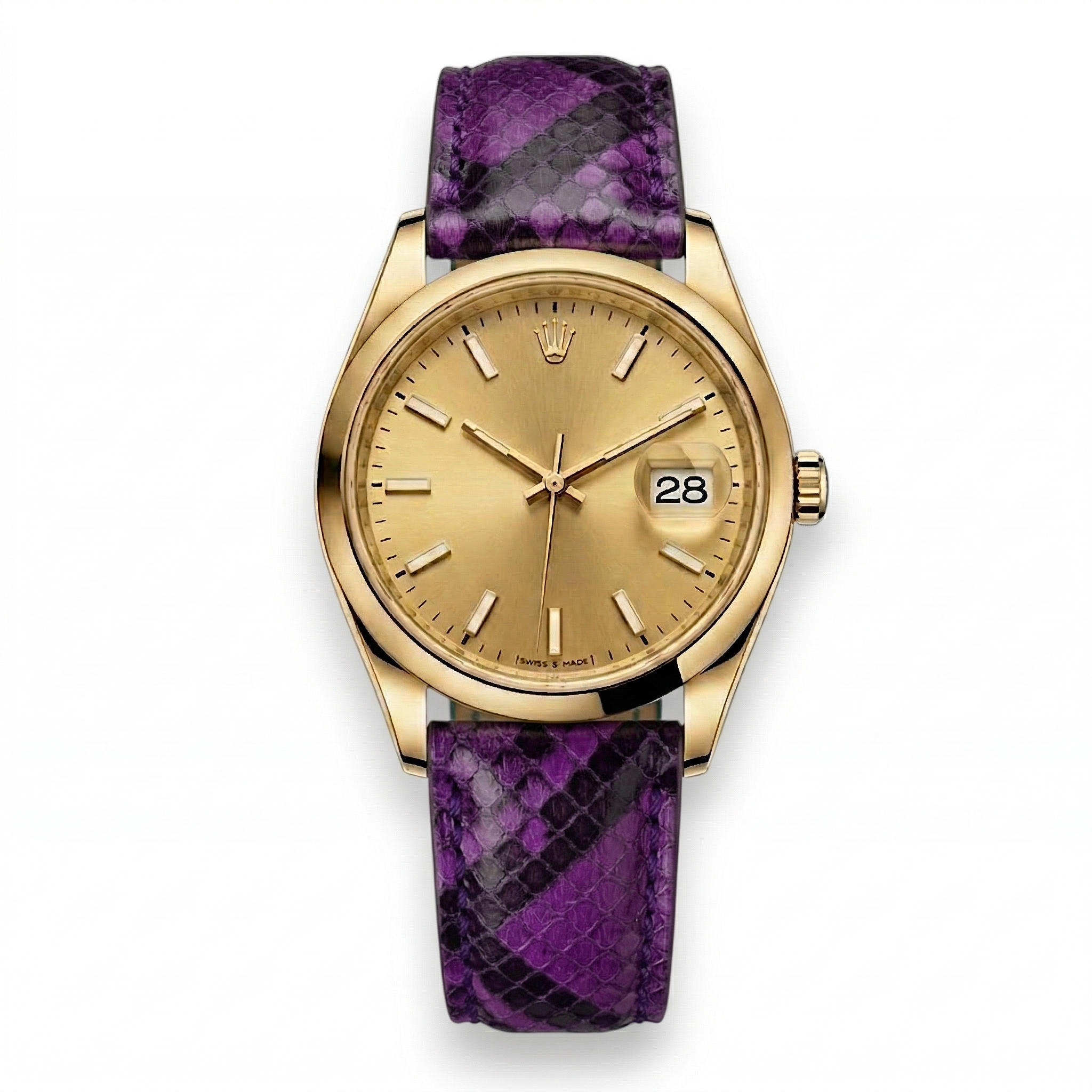 Bracelet de Montre Python Violet