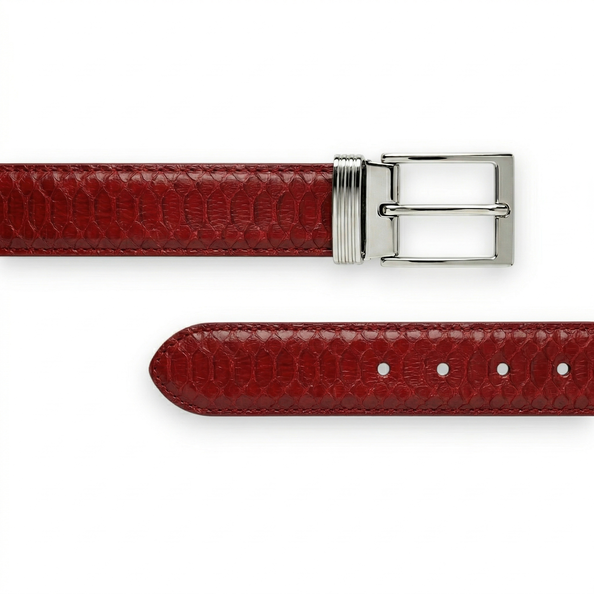 Ceinture Python Rouge