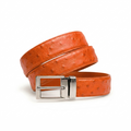 Ceinture en Autruche Orange