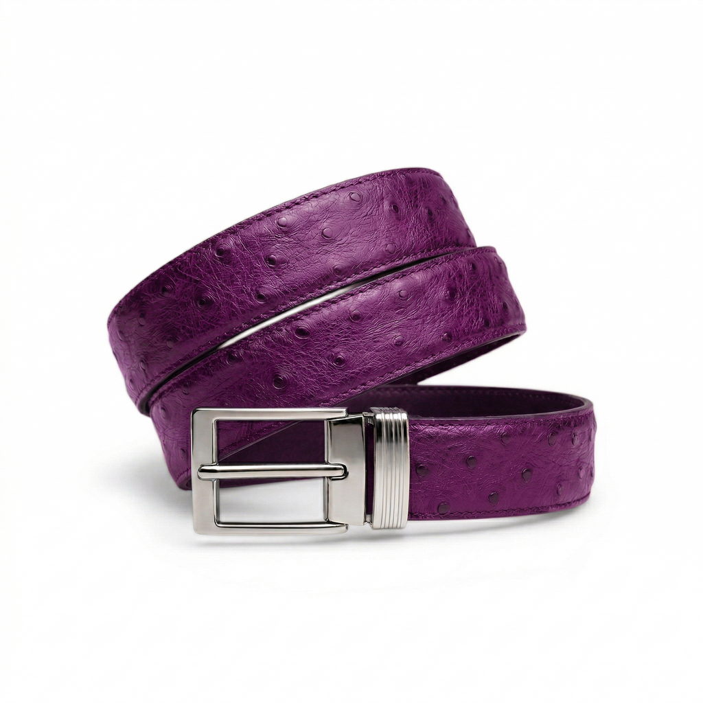 Ceinture en Autruche Violette