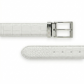 Ceinture Alligator Lisse Blanche