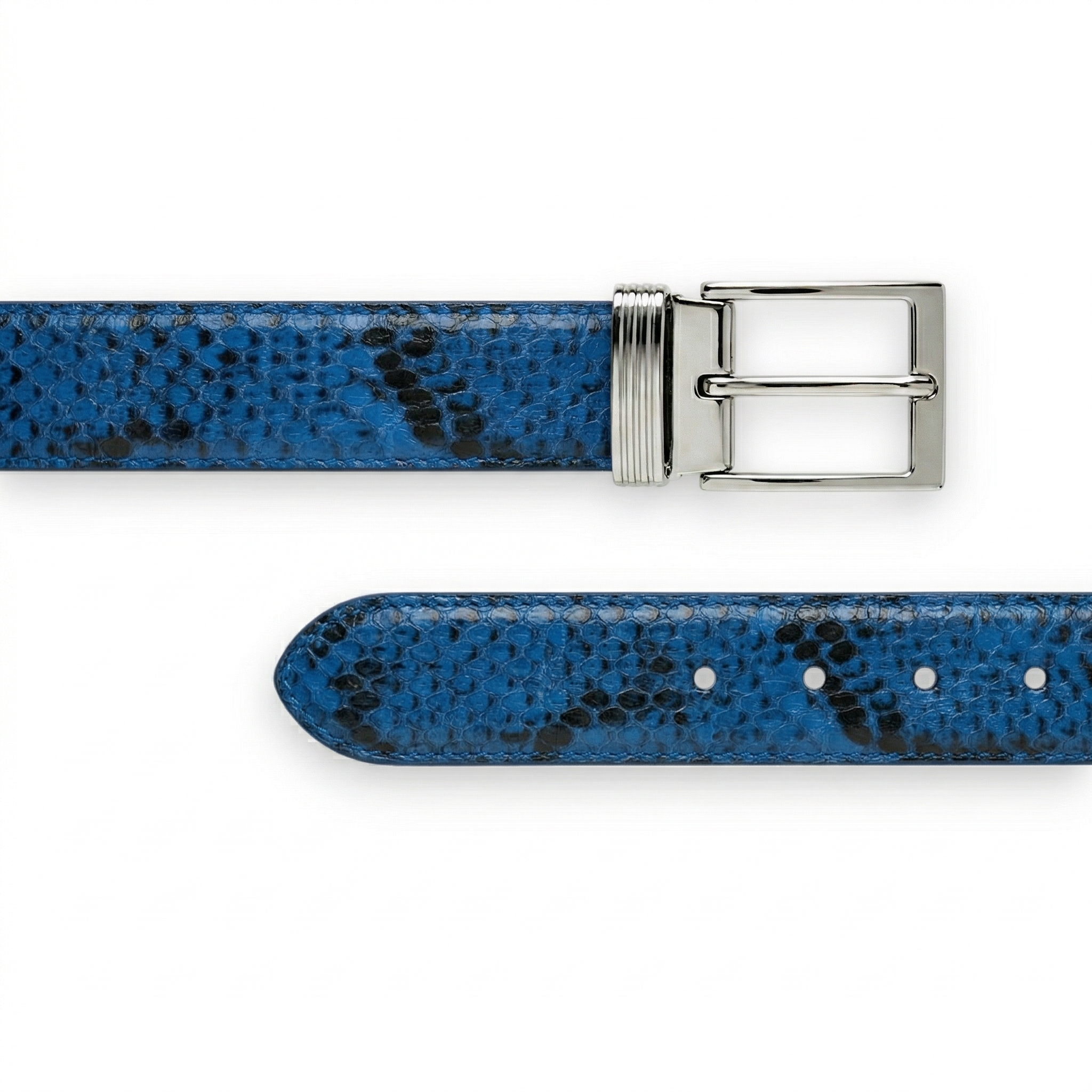 Ceinture en Python Premium Bleu Roi