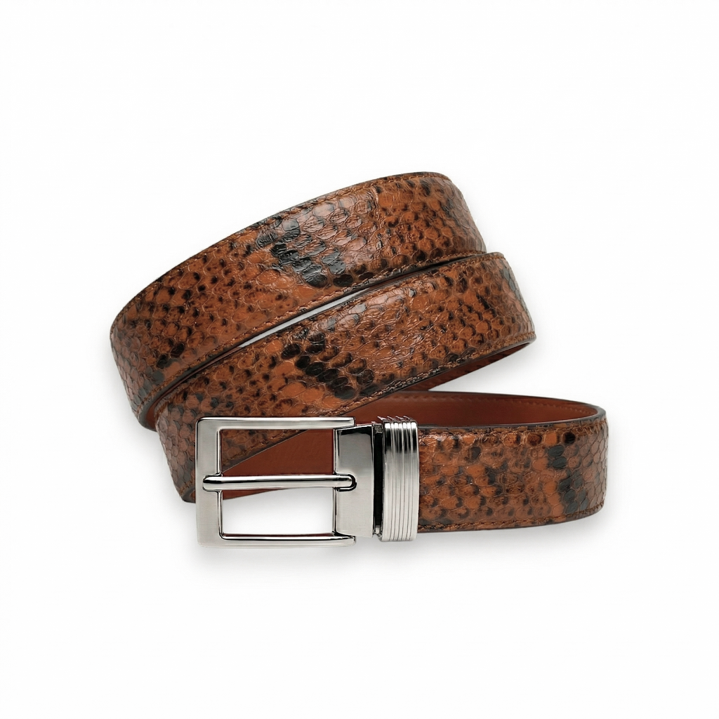 Ceinture en Python Premium Camel