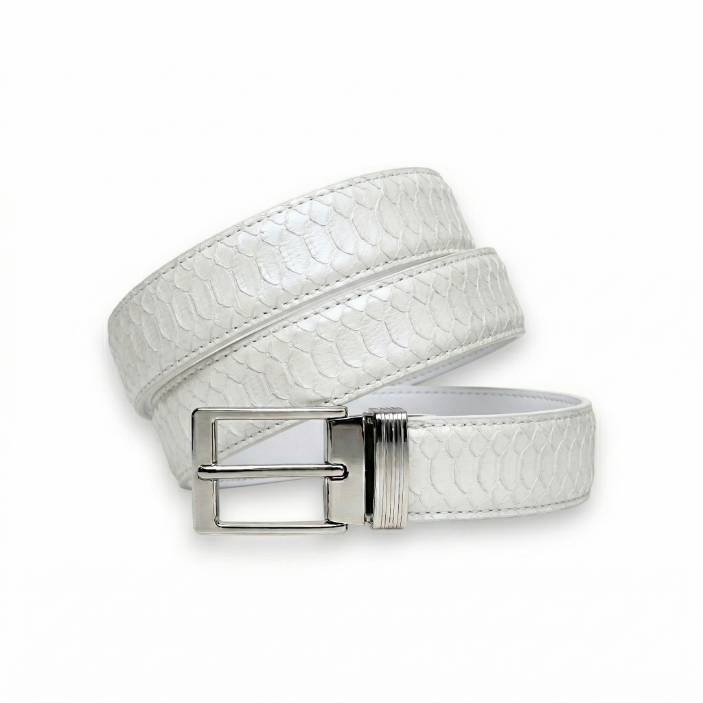 Ceinture Python Blanc