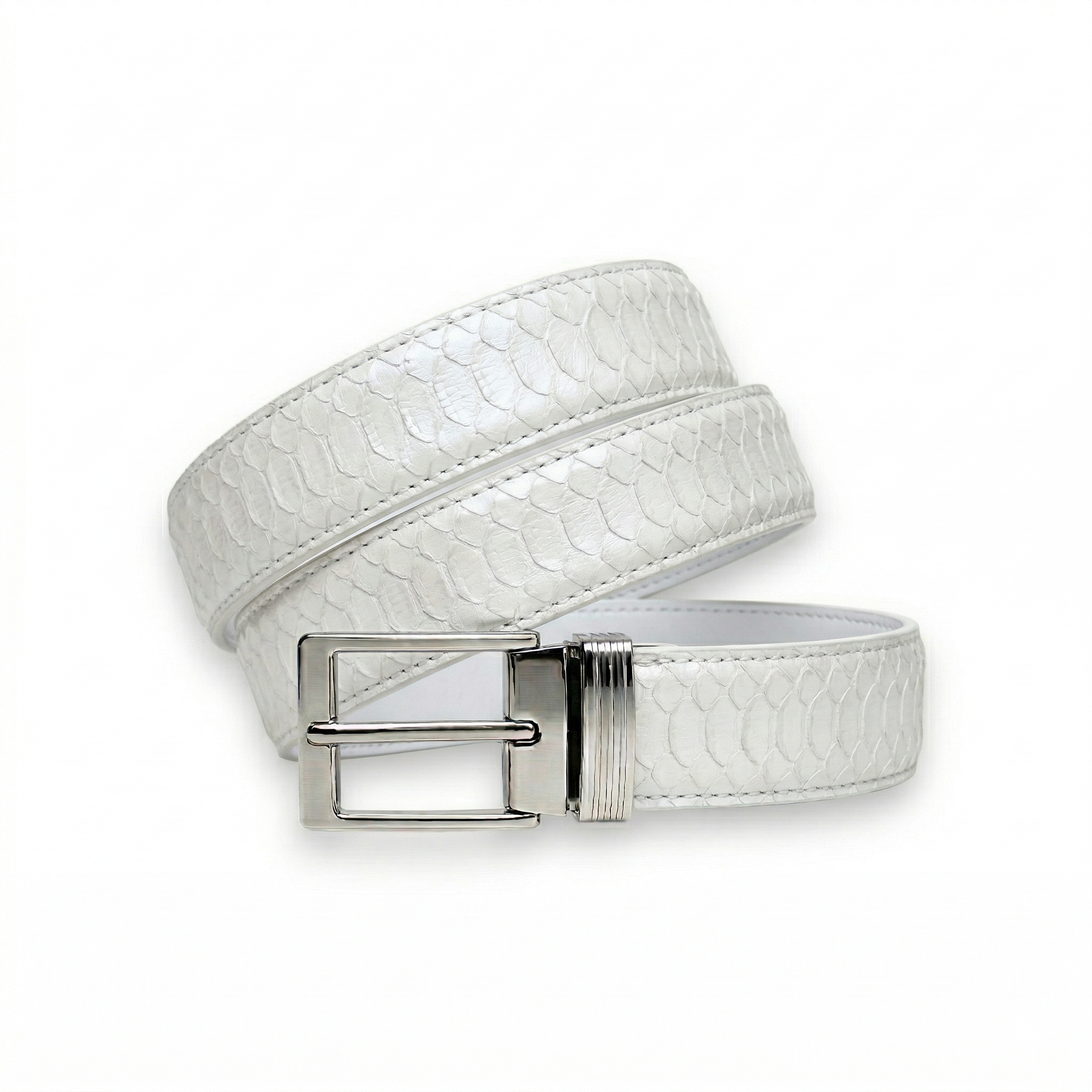 Ceinture Python Blanc