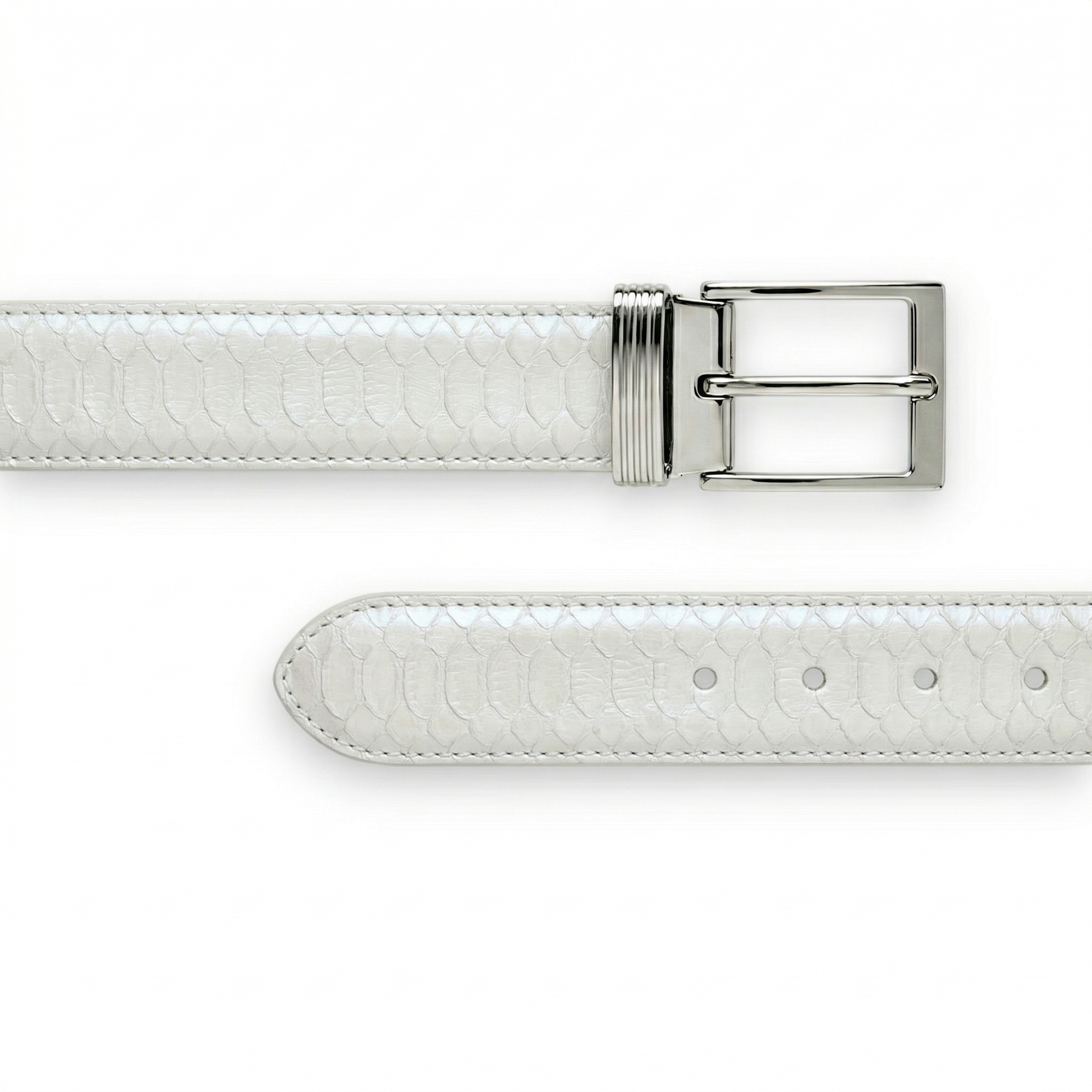 Ceinture Python Blanc