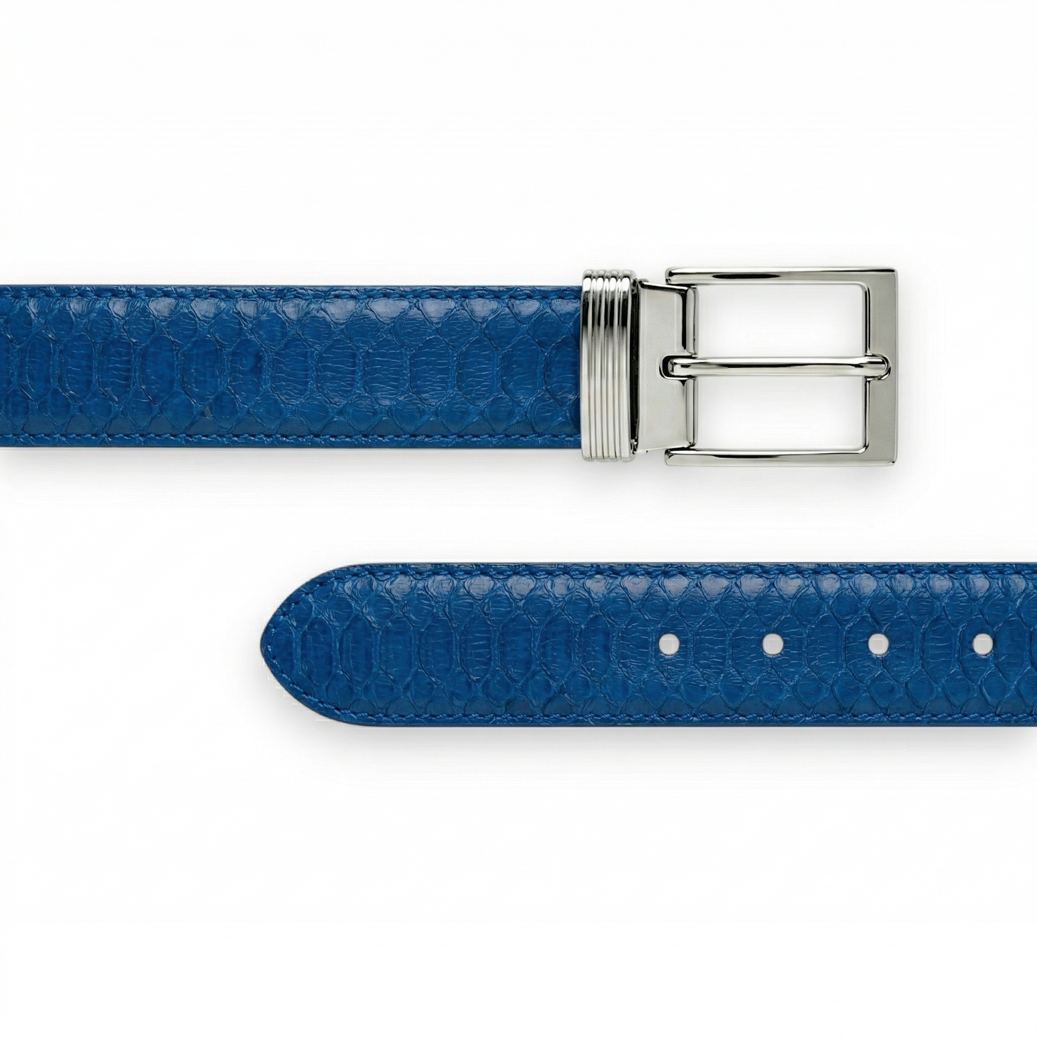 Ceinture Python Bleu Électrique