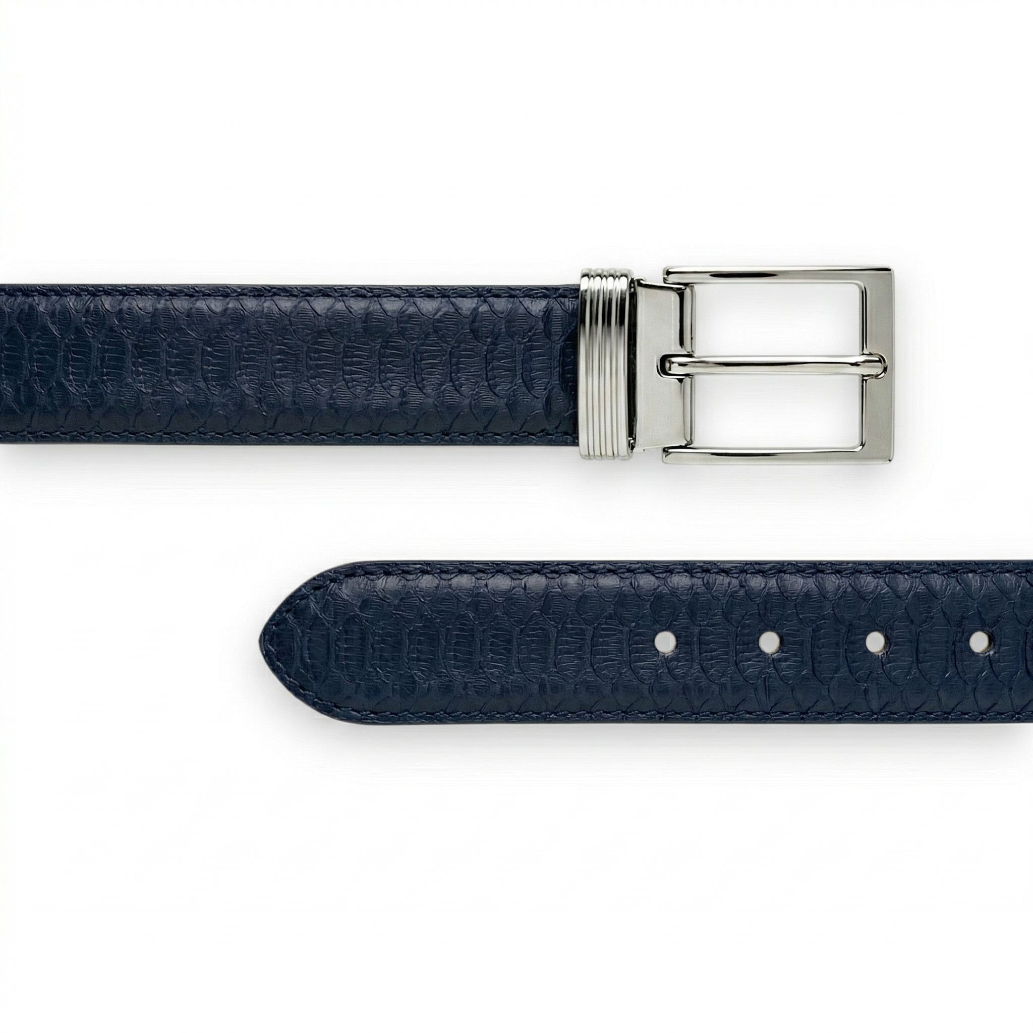 Ceinture Python Bleu Minuit