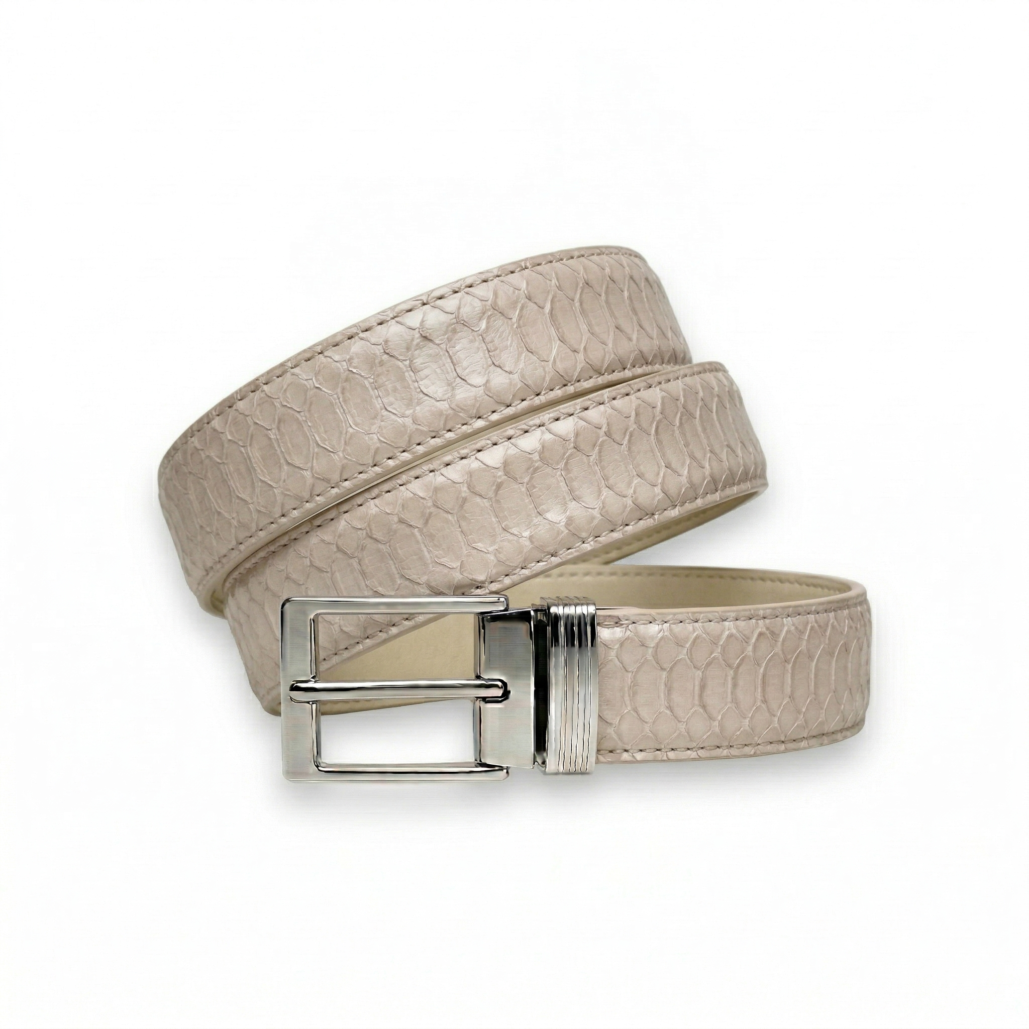 Ceinture Python Crème