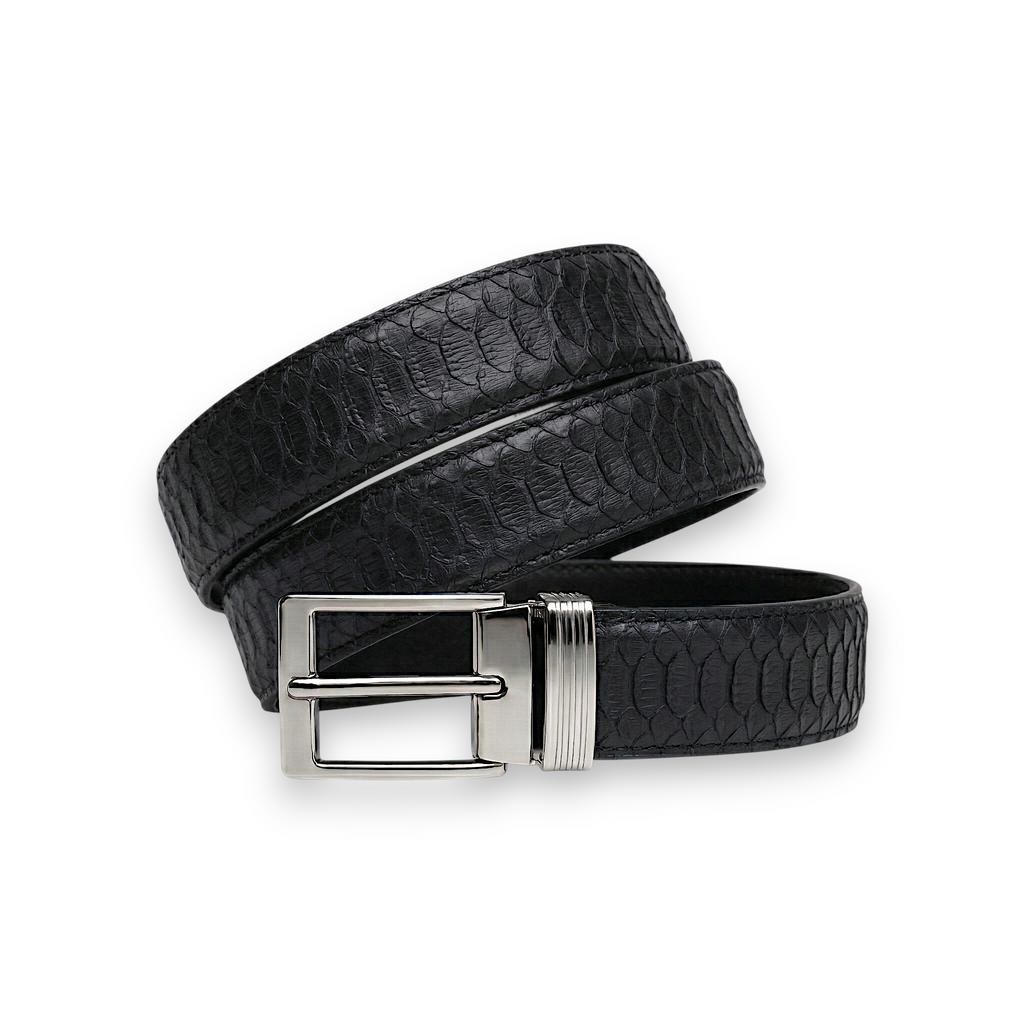 Ceinture Python Noir Intense