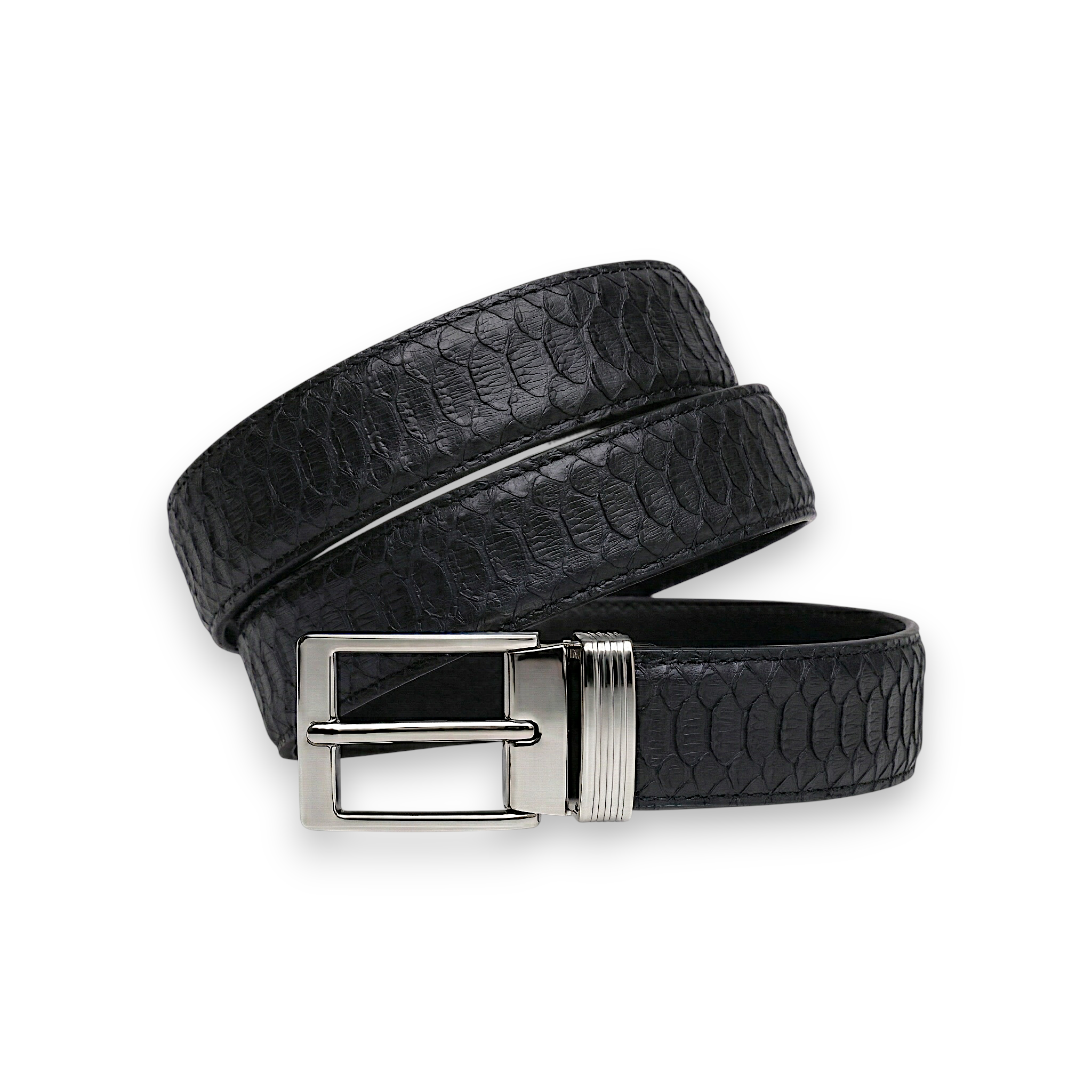 Ceinture Python Noir Intense