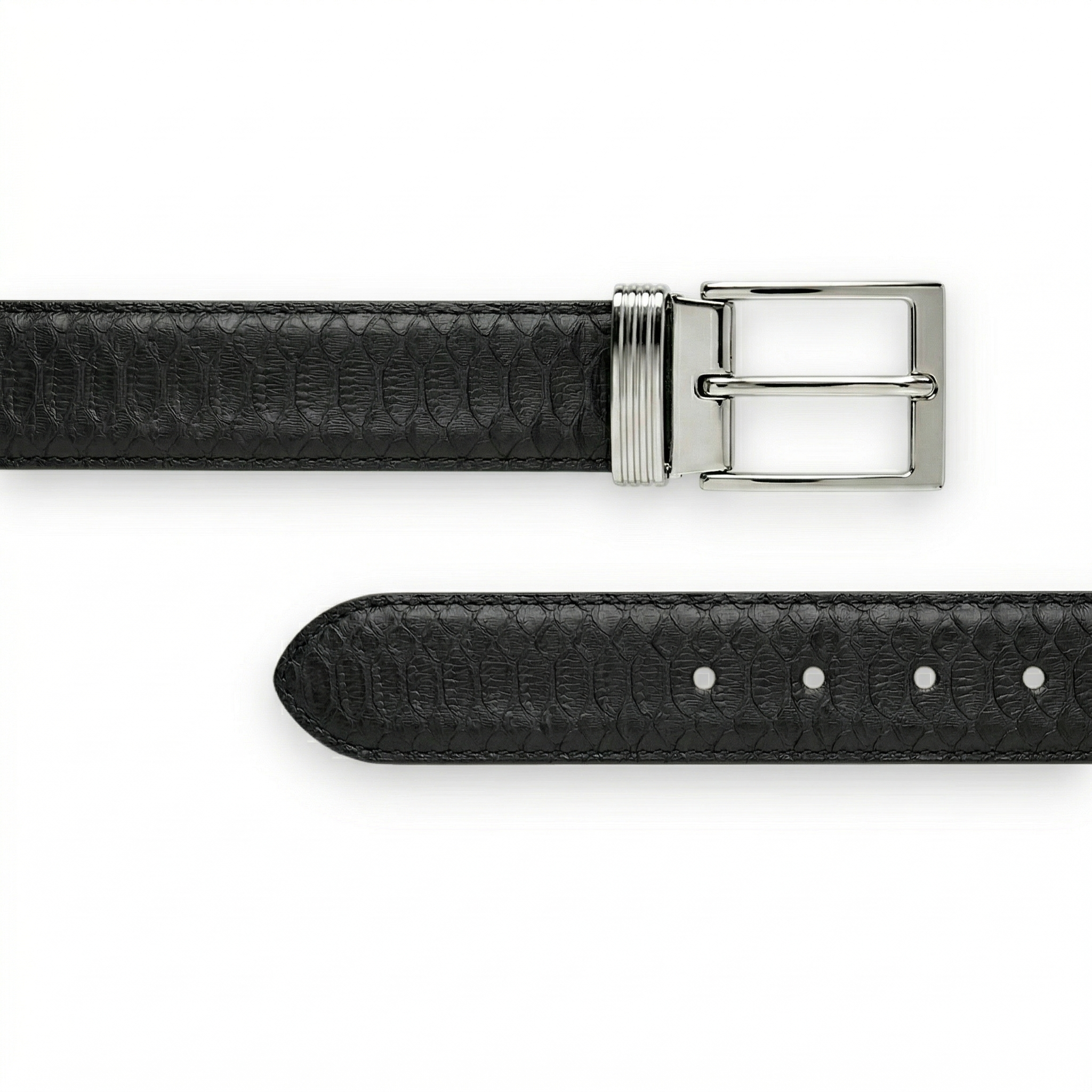 Ceinture Python Noir Intense
