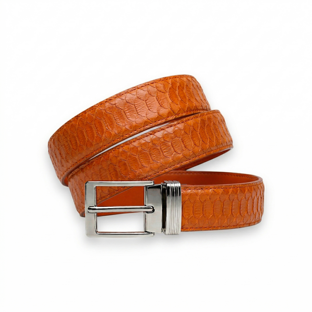 Ceinture Python Orange