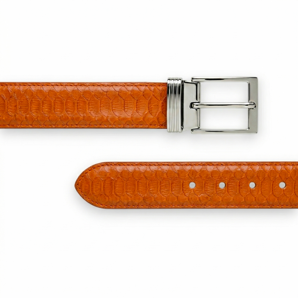 Ceinture Python Orange