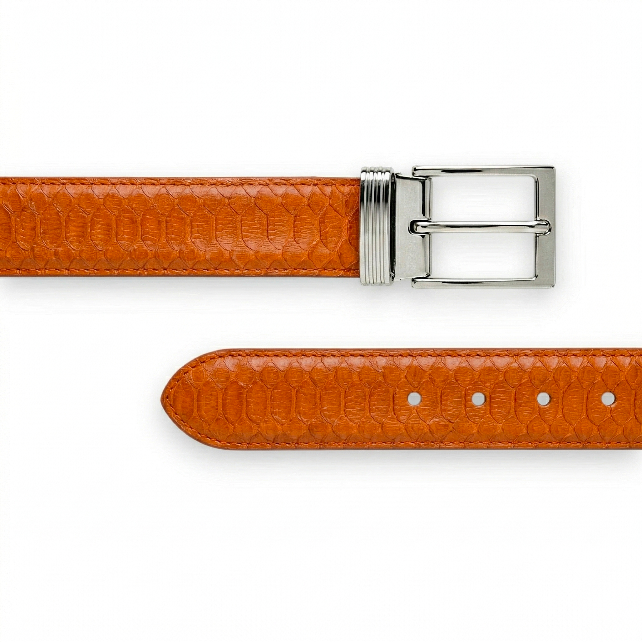 Ceinture Python Orange