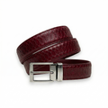 Ceinture Python Bordeaux