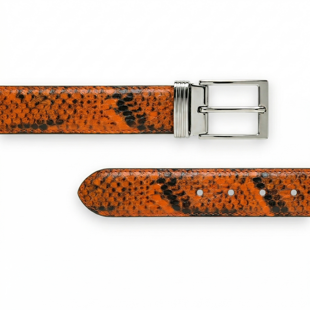 Ceinture en Python Premium Orange