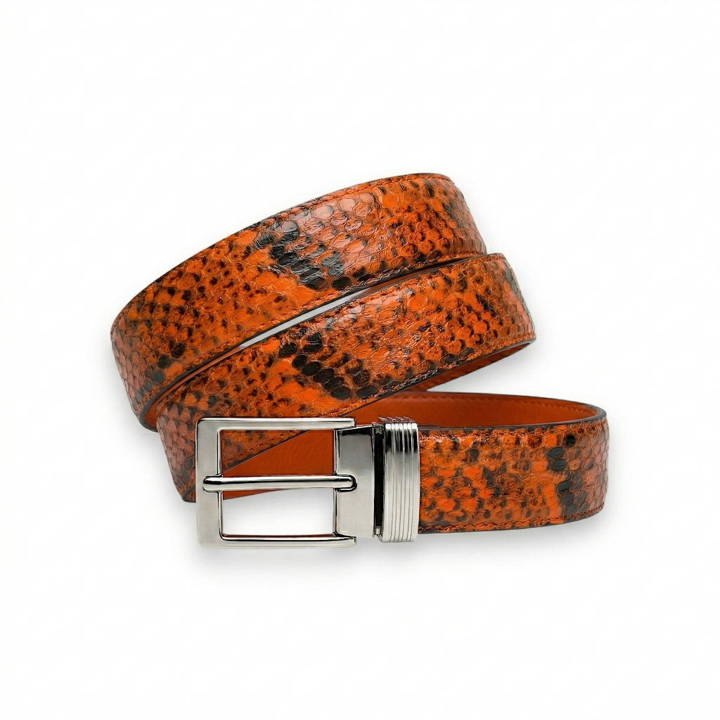 Ceinture en Python Premium Orange