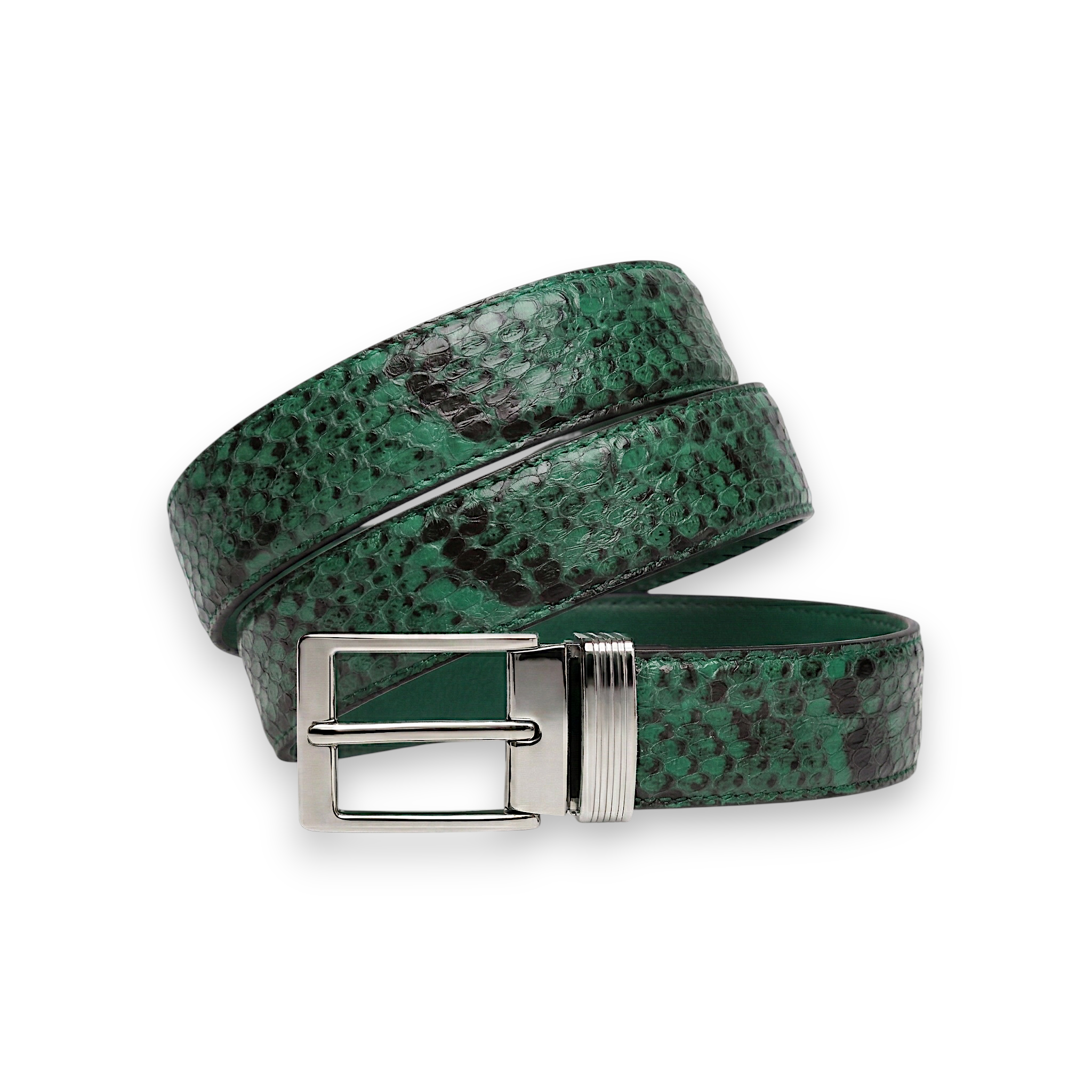 Ceinture en Python Premium Vert