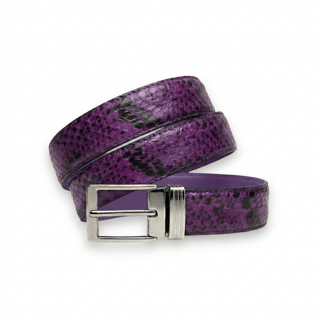 Ceinture en Python Premium Violette