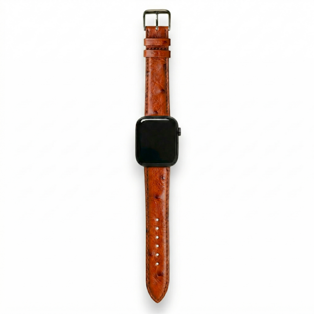 Bracelet de Montre Autruche Camel