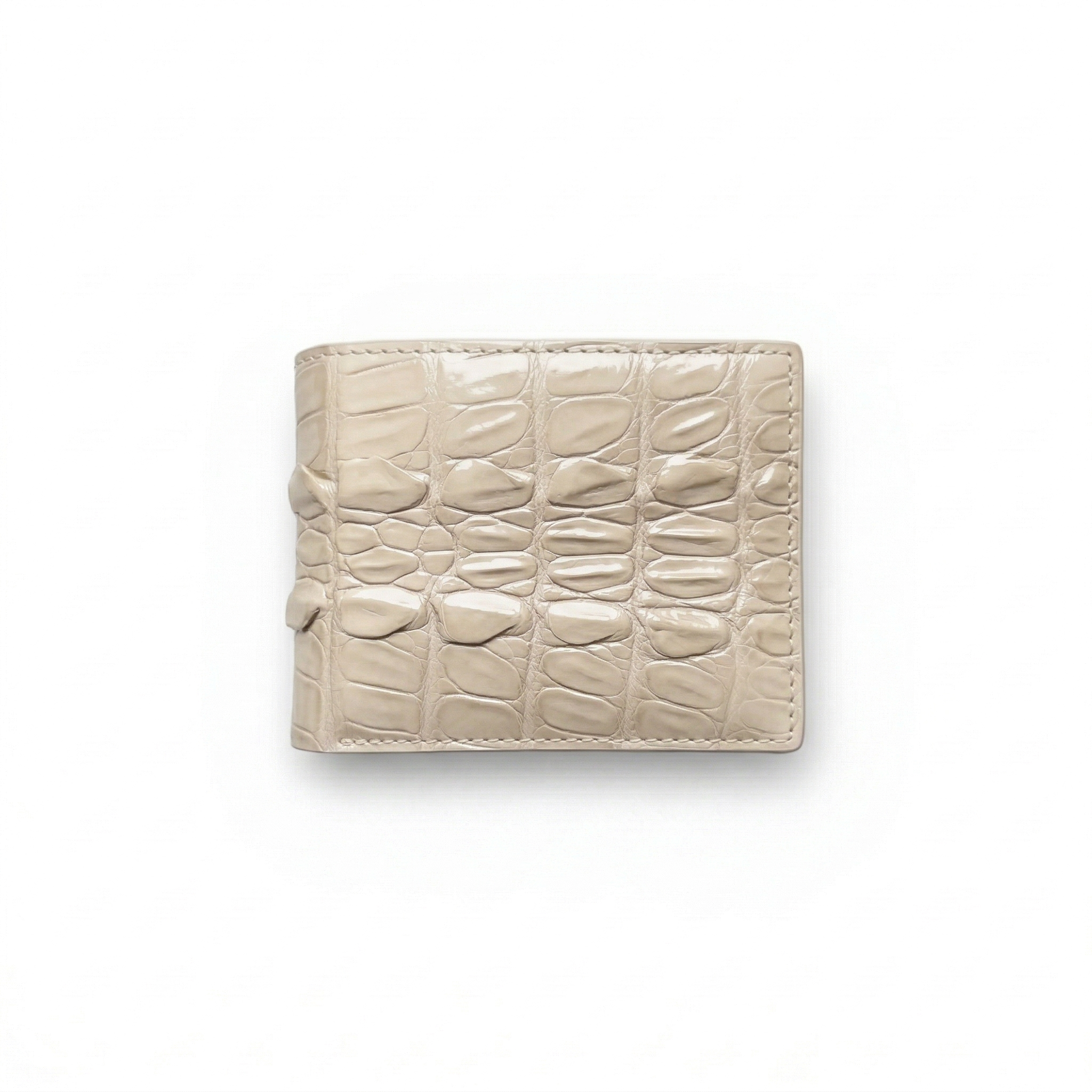 Portefeuille Alligator Crème — Édition Limitée