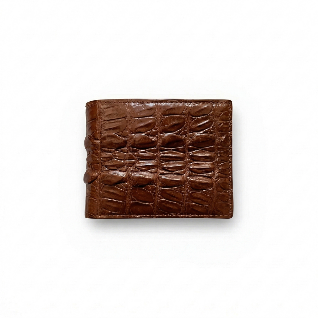 Portefeuille Alligator Chocolat — Édition Limitée