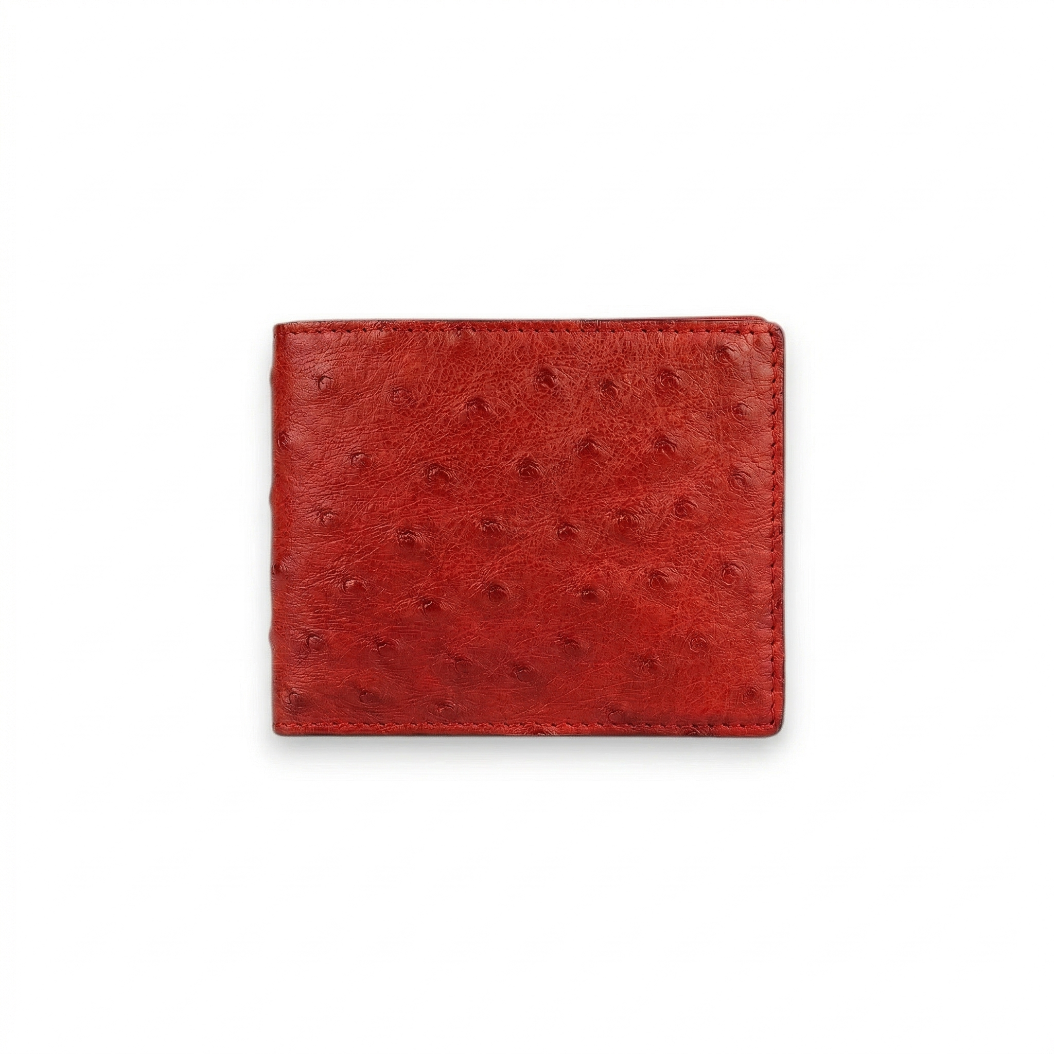 Portefeuille Autruche Rouge