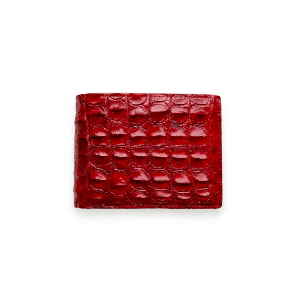Portefeuille Alligator Relief Rouge