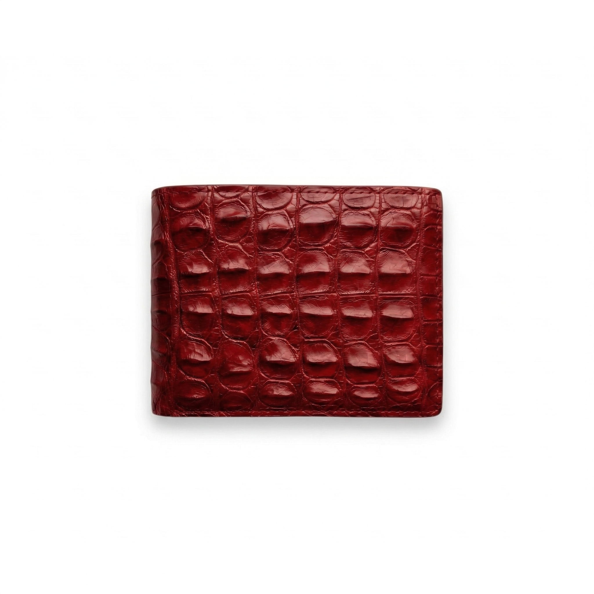 Portefeuille Alligator Relief Bordeaux