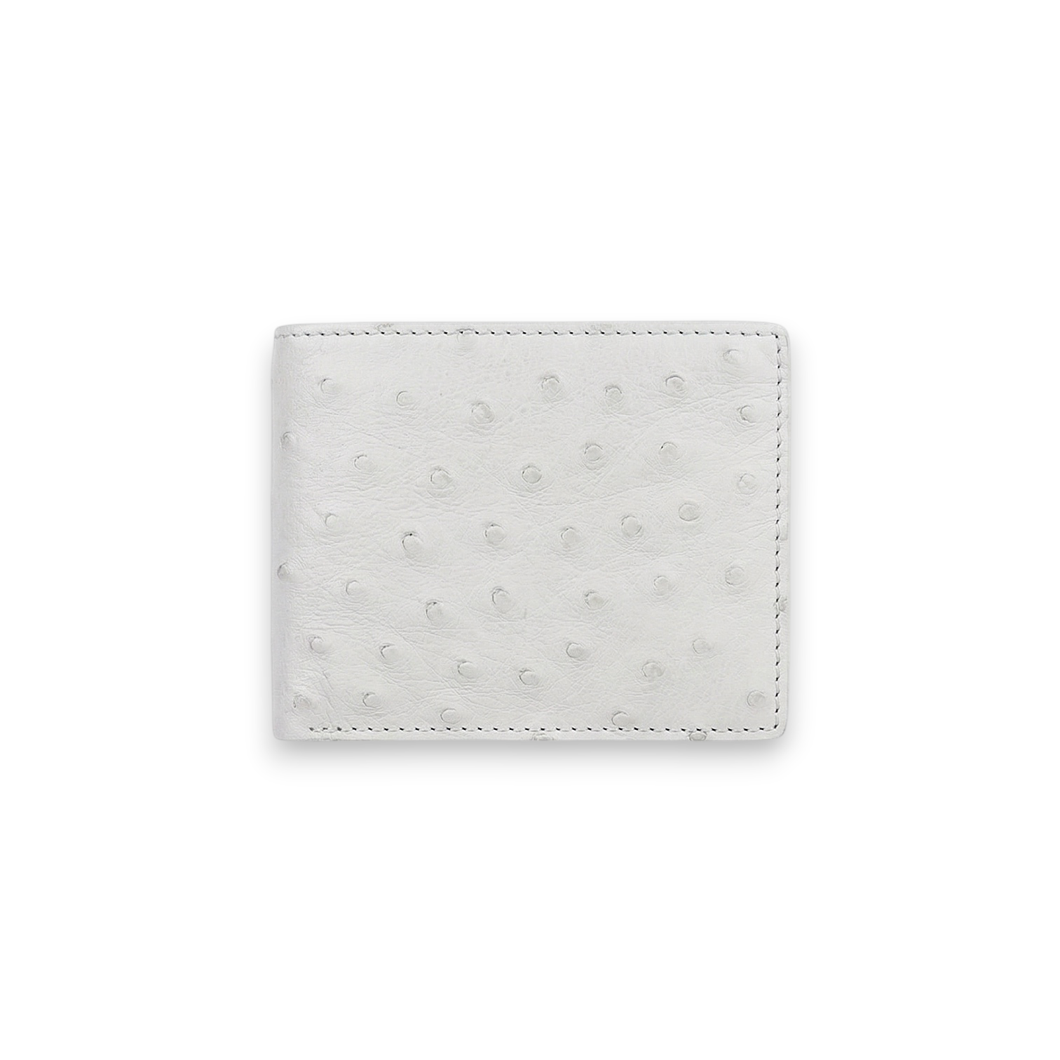 Portefeuille Autruche Blanc