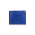 Portefeuille Autruche Bleu Électrique