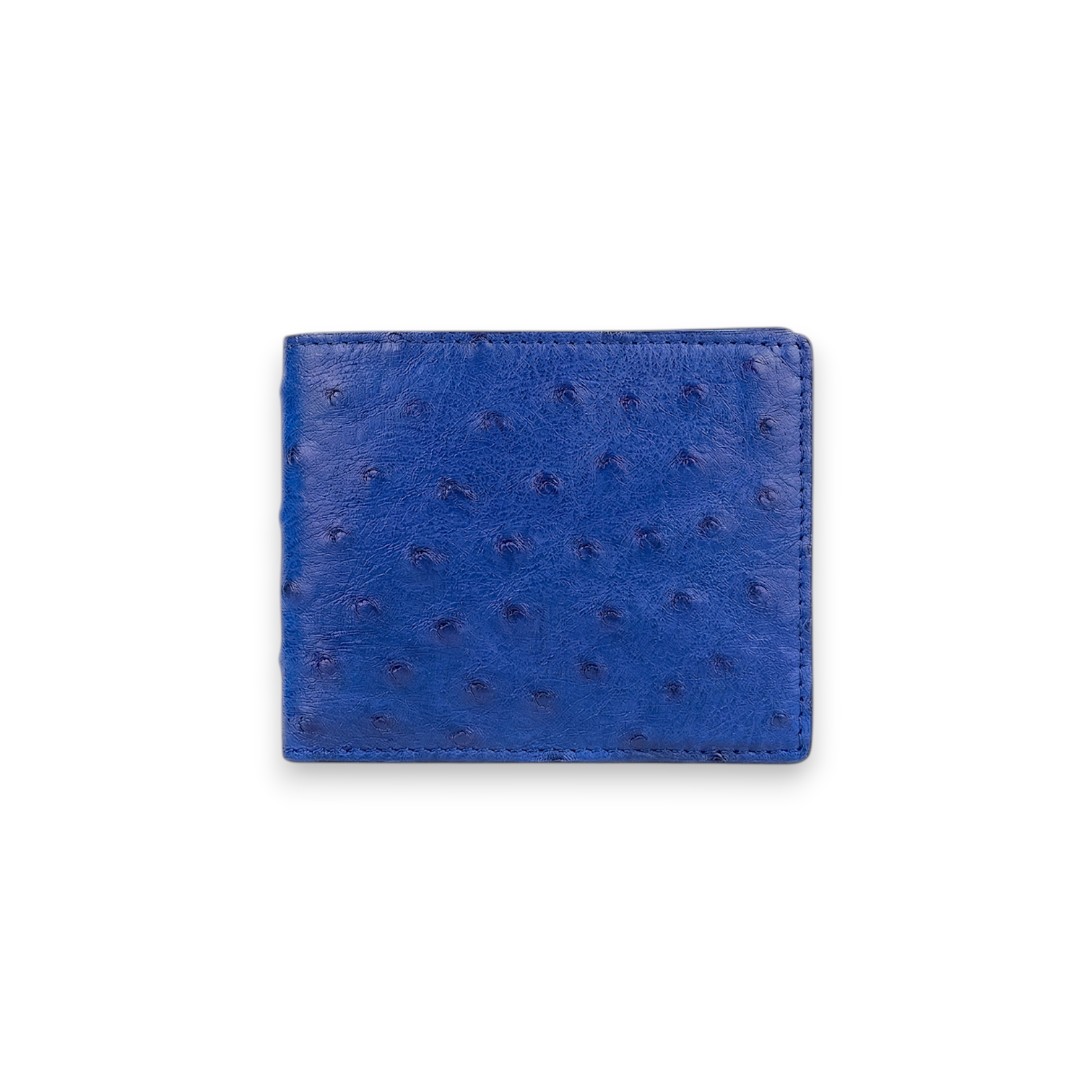 Portefeuille Autruche Bleu Électrique