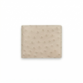 Portefeuille Autruche Crème