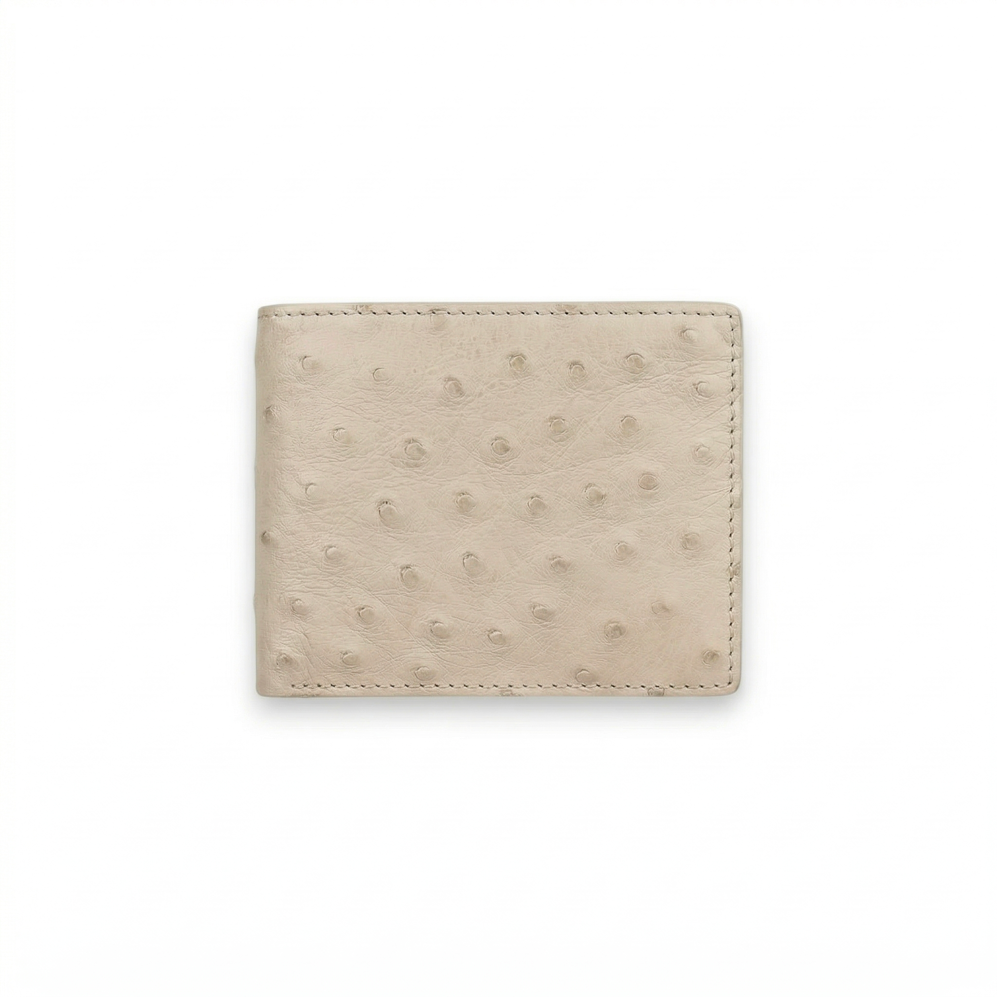 Portefeuille Autruche Crème