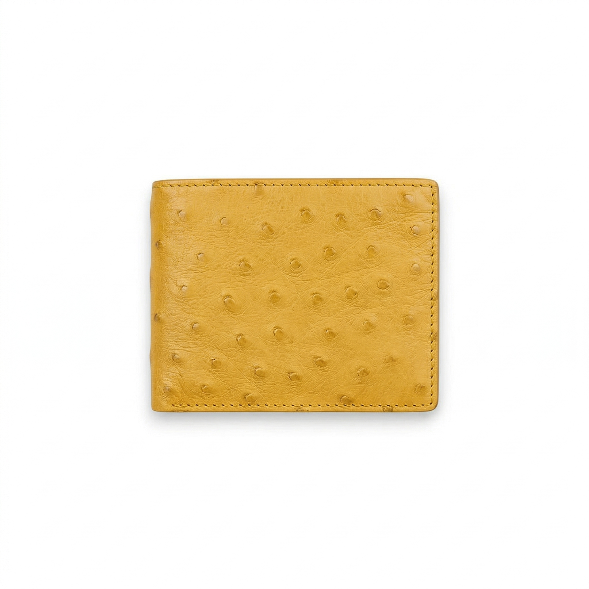 Portefeuille Autruche Jaune
