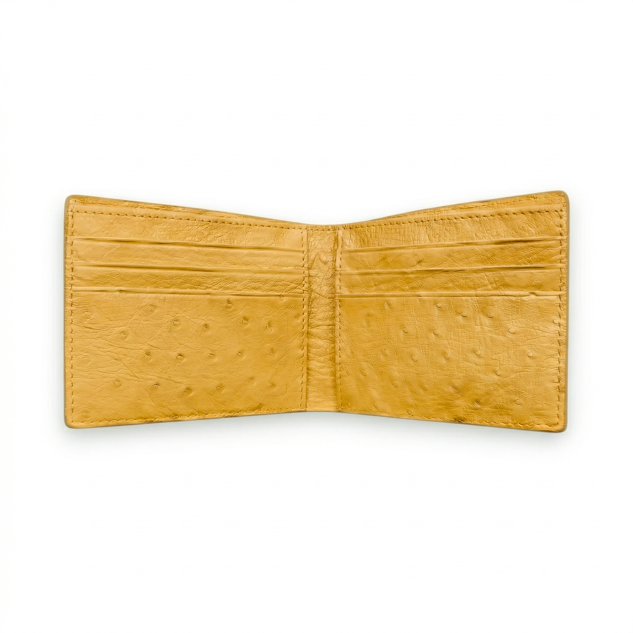 Portefeuille Autruche Jaune