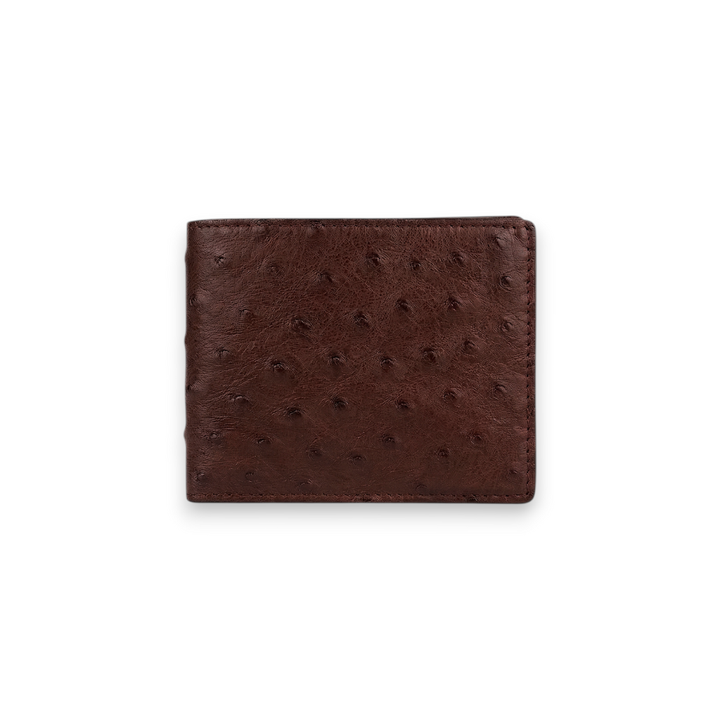 Portefeuille Autruche Chocolat