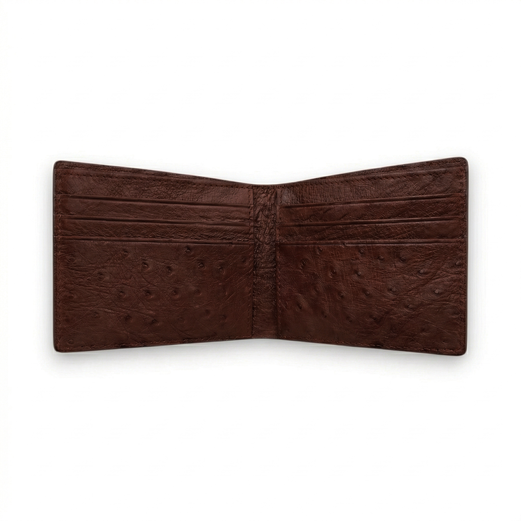 Portefeuille Autruche Chocolat