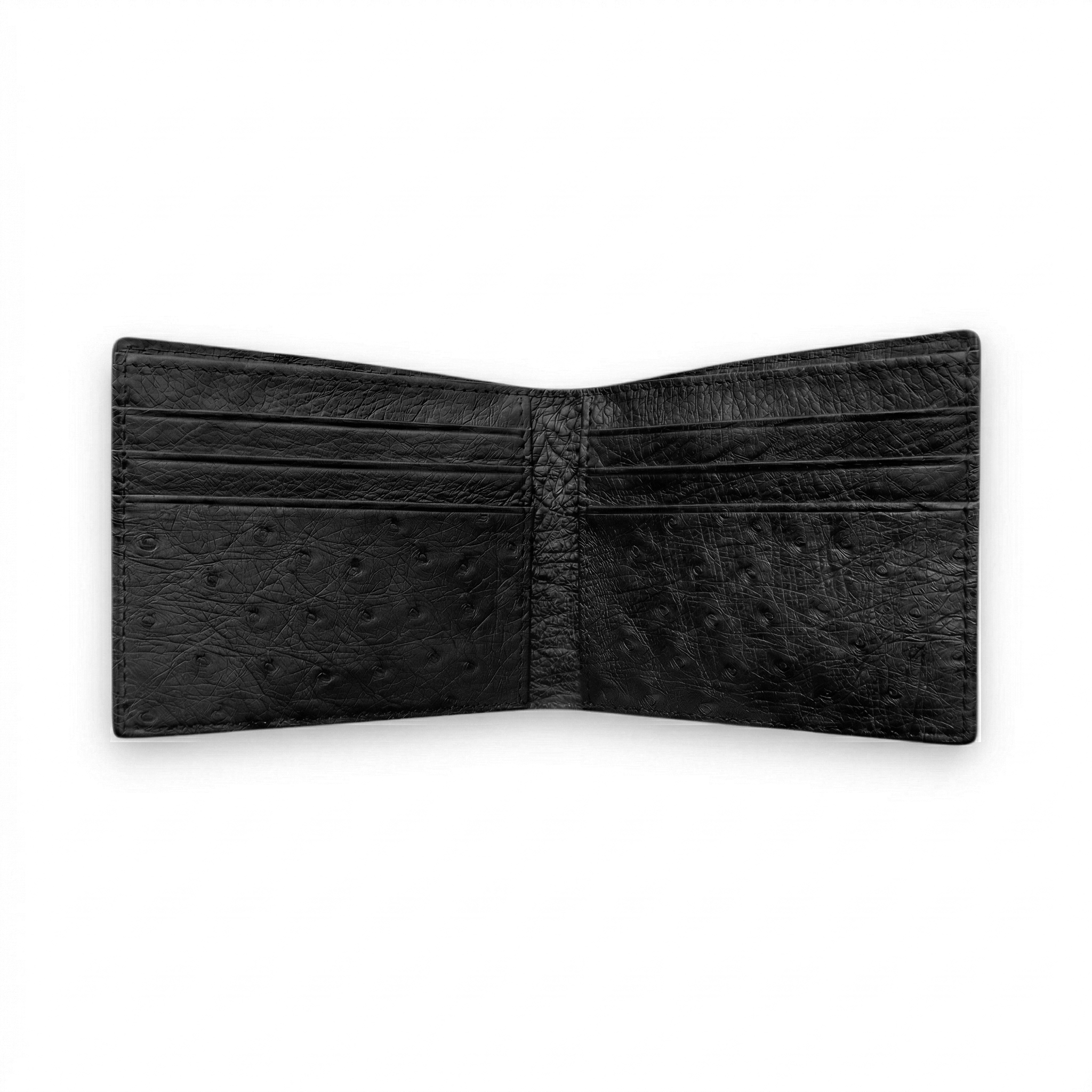 Portefeuille Autruche Noir