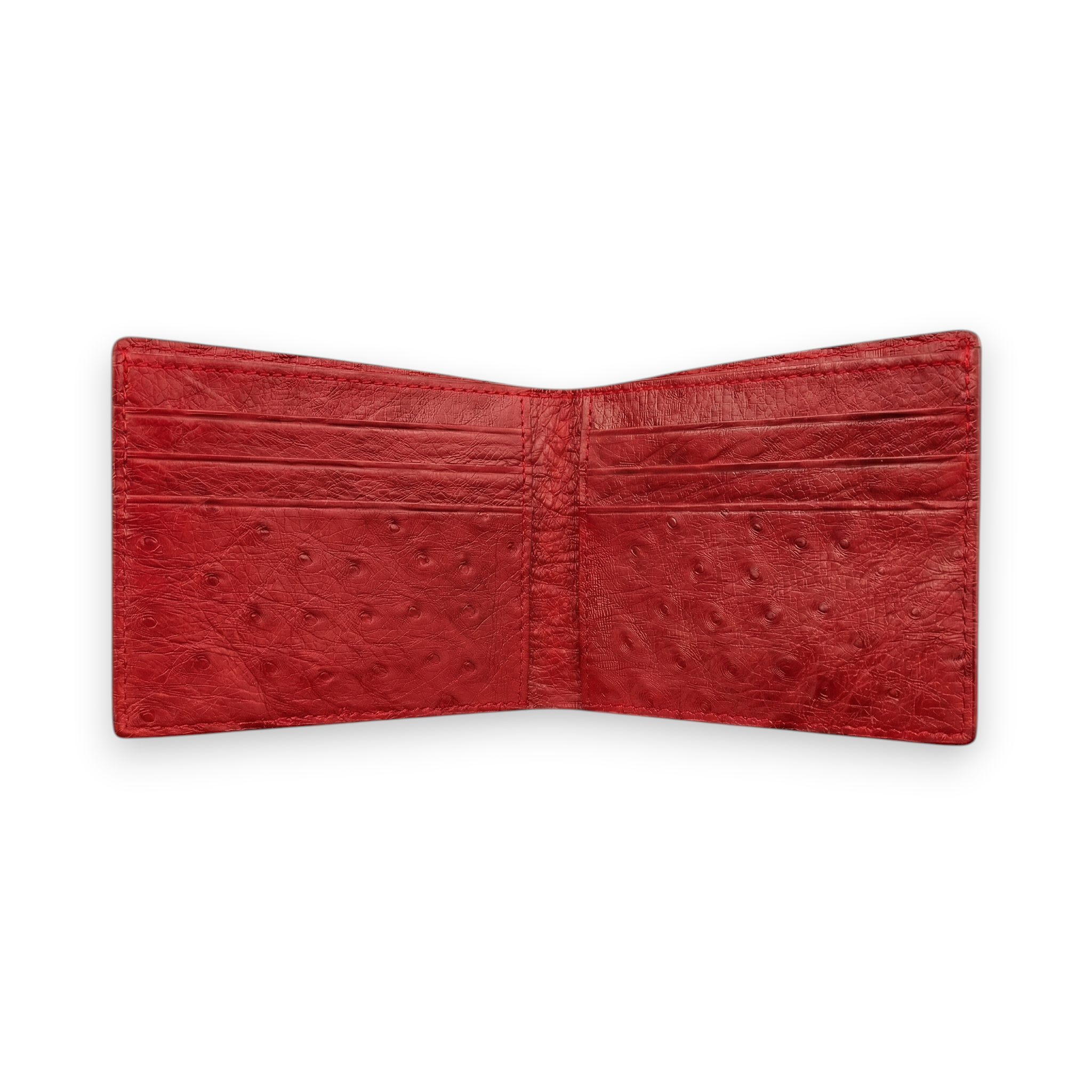 Portefeuille Autruche Rouge