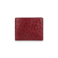 Portefeuille Autruche Bordeaux