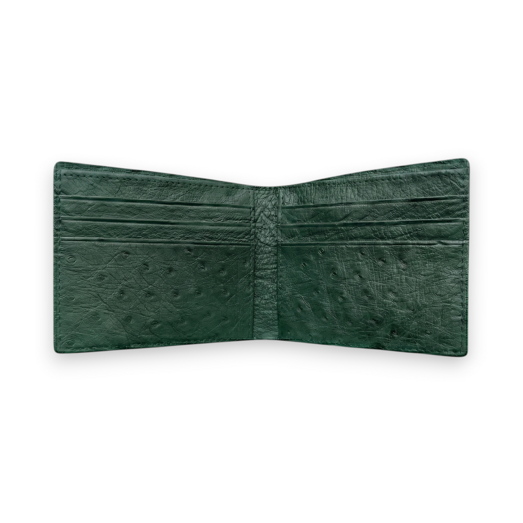 Portefeuille Autruche Vert