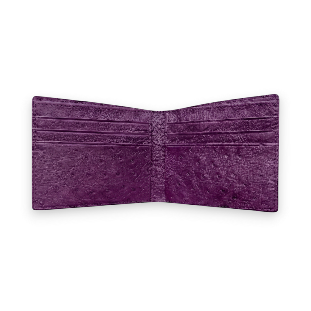 Portefeuille Autruche Violet