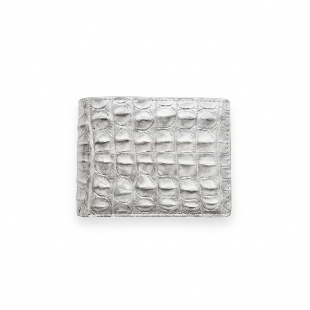 Portefeuille Alligator Relief Blanc