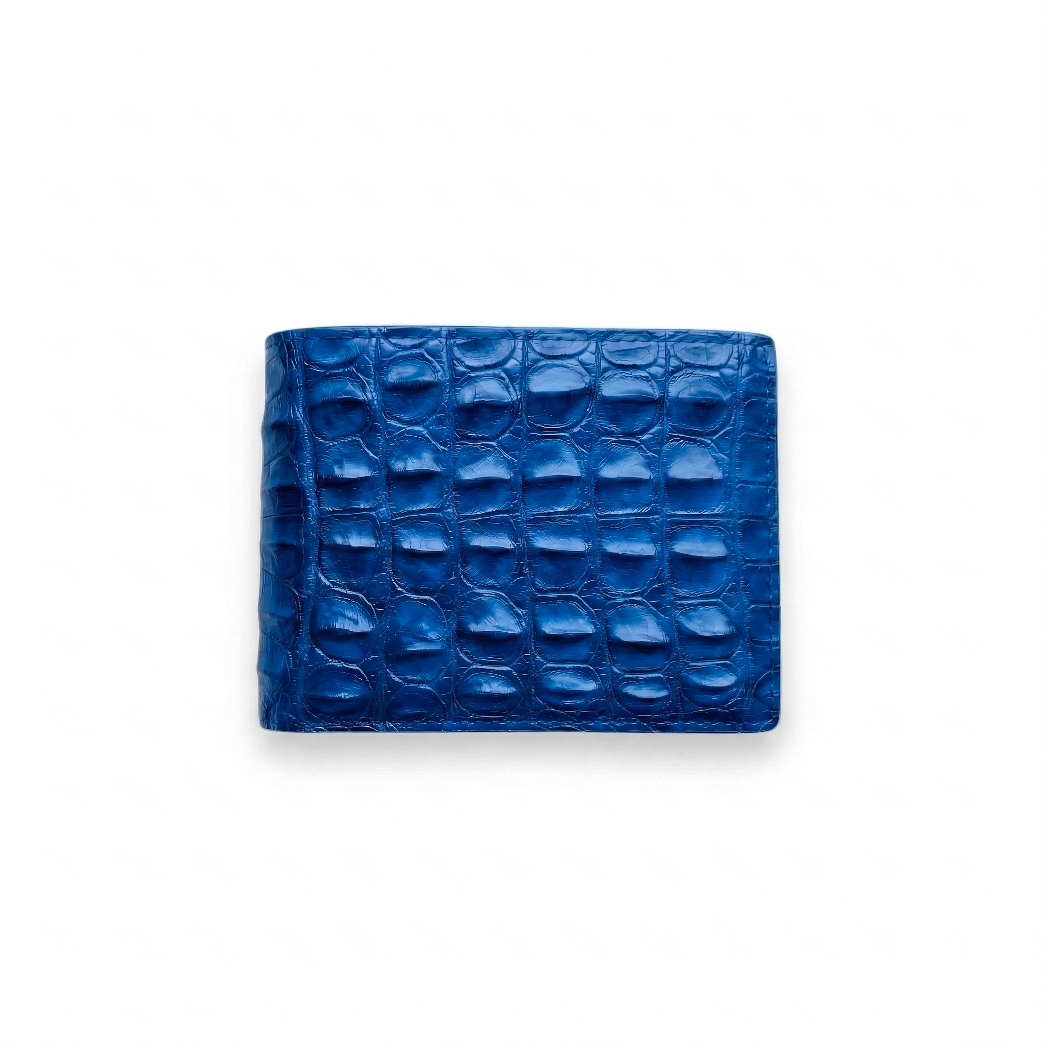 Portefeuille Alligator Relief Bleu Électrique