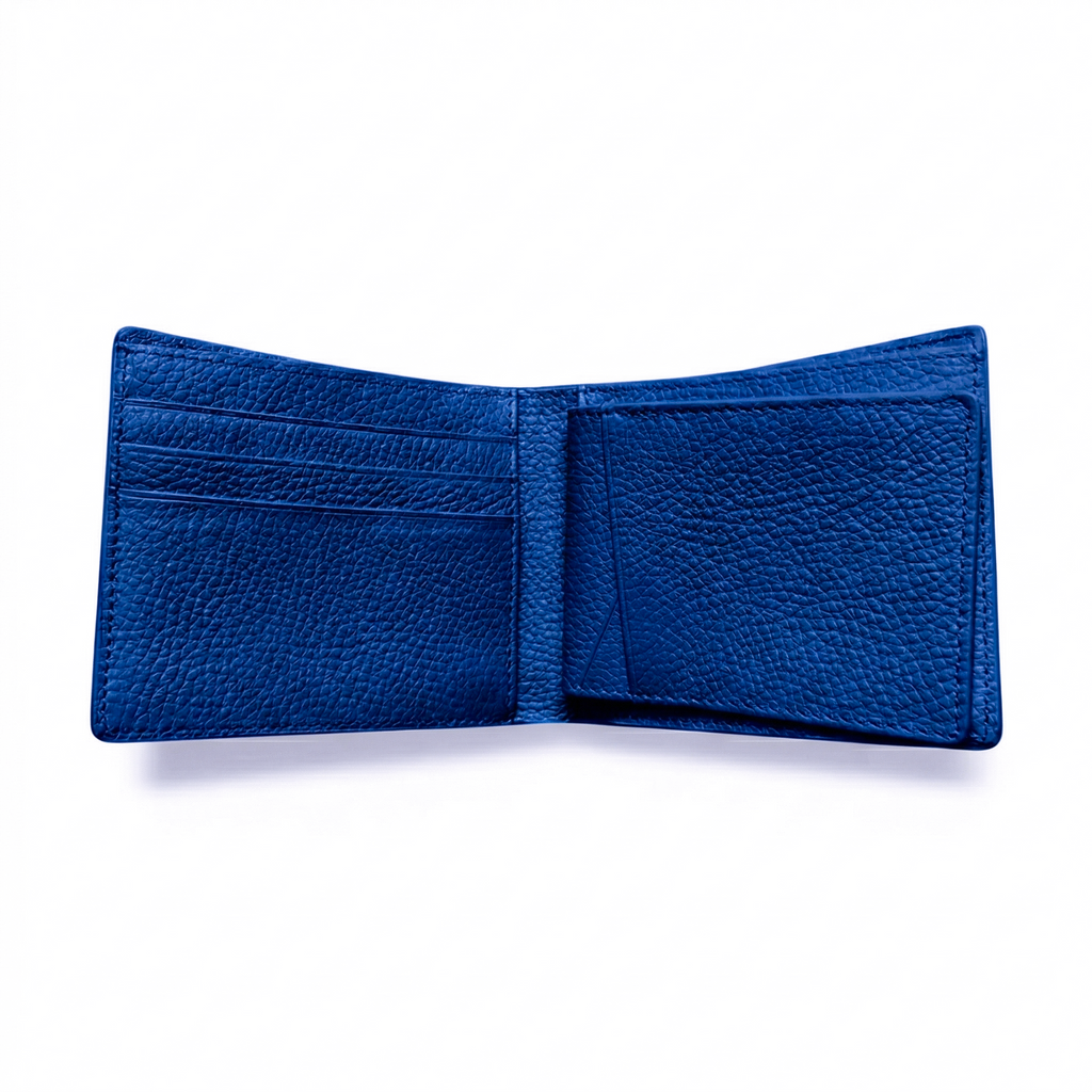 Portefeuille Alligator Relief Bleu Électrique