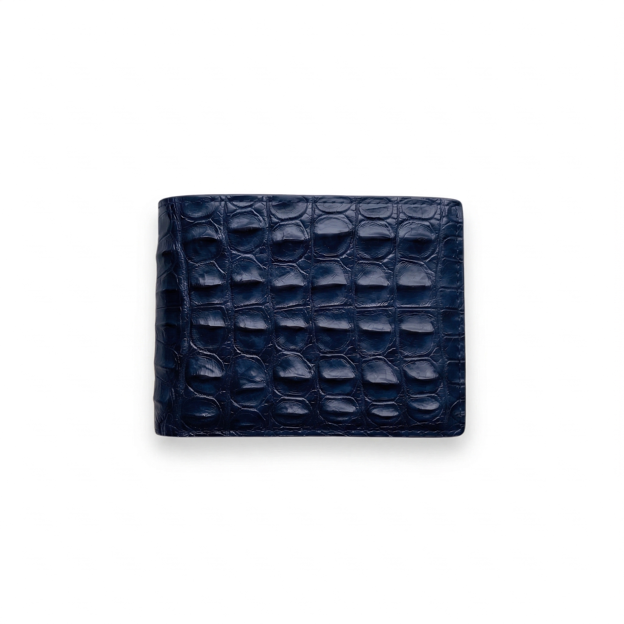 Portefeuille Alligator Relief Bleu Minuit